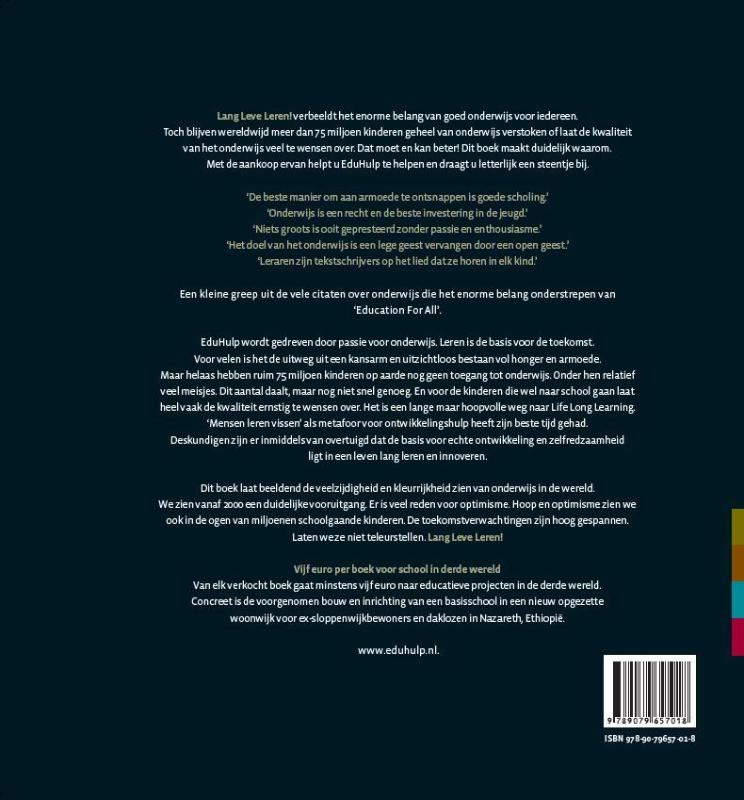 Achterkant van Lang Leve Leren!