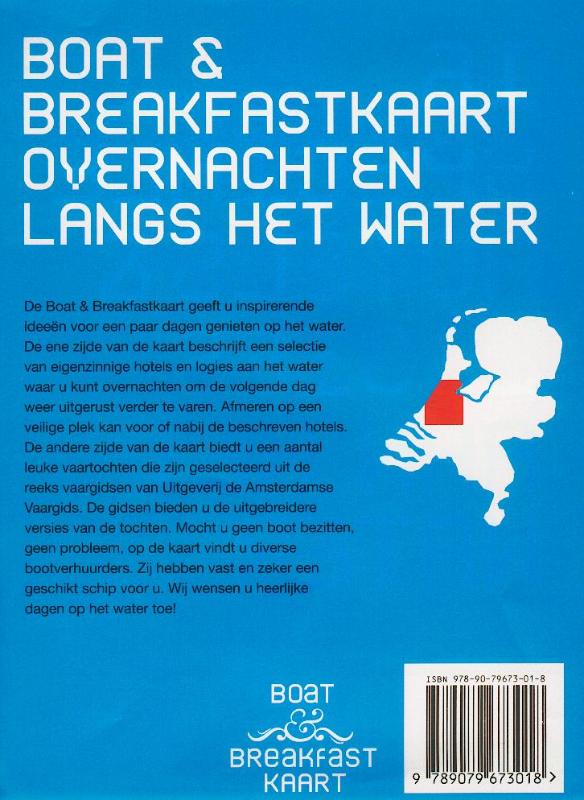 Achterkant van Boat & Breakfast Kaart