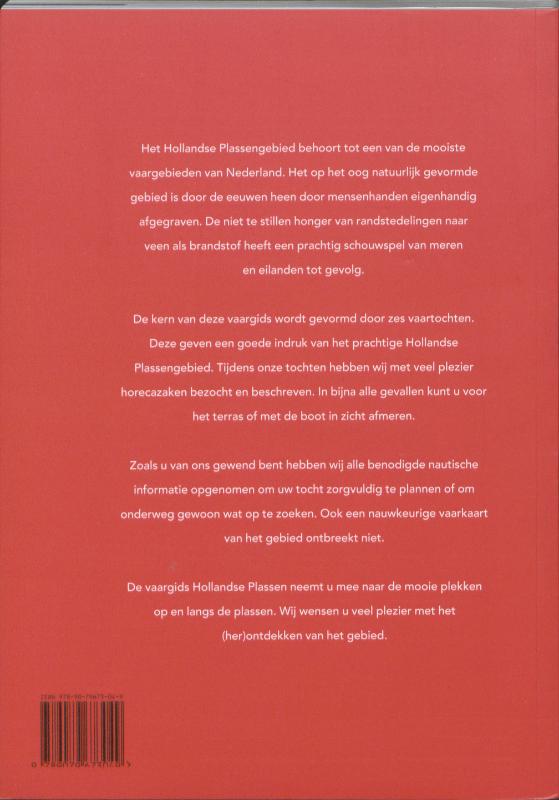 Achterkant van Vaargids Hollandse Plassen