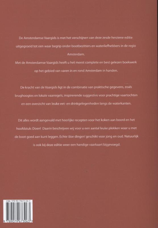 Achterkant van De Amsterdamse vaargids