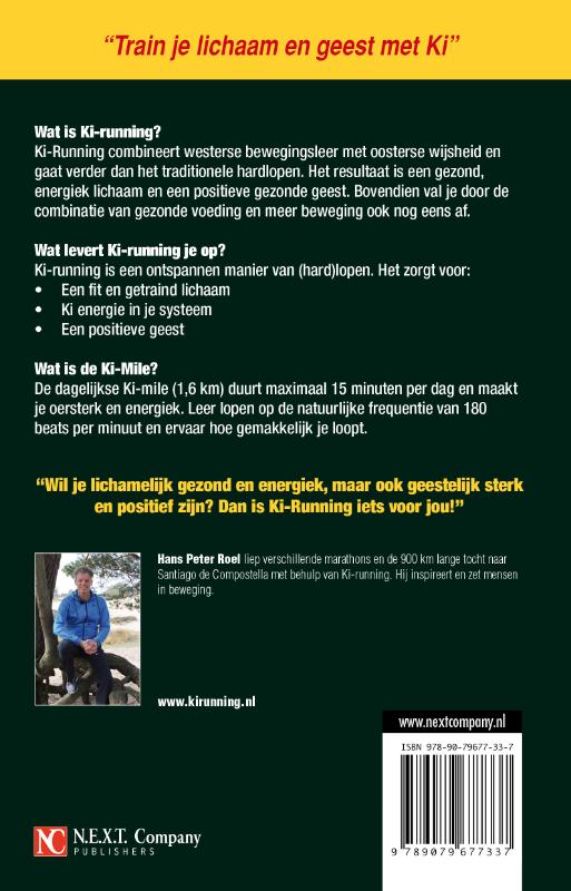 Achterkant van Ki running & Power walking