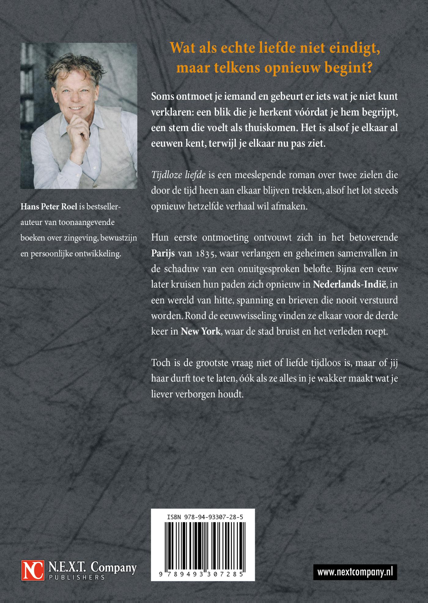Achterkant van Tijdloze Liefde