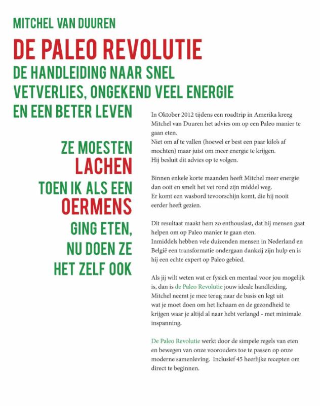 Achterkant van De paleo revolutie