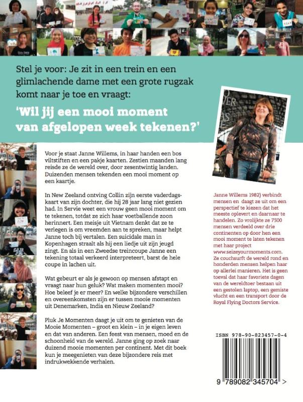 Achterkant van Pluk je momenten