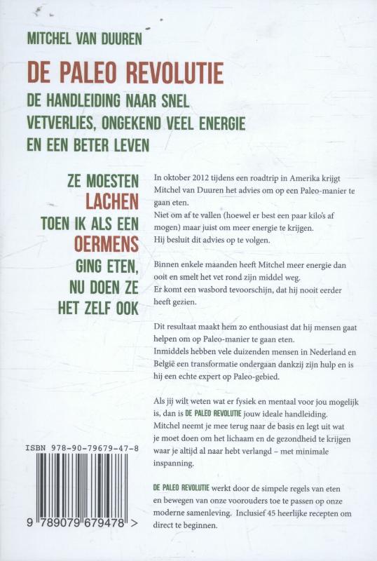 Achterkant van De Paleo revolutie