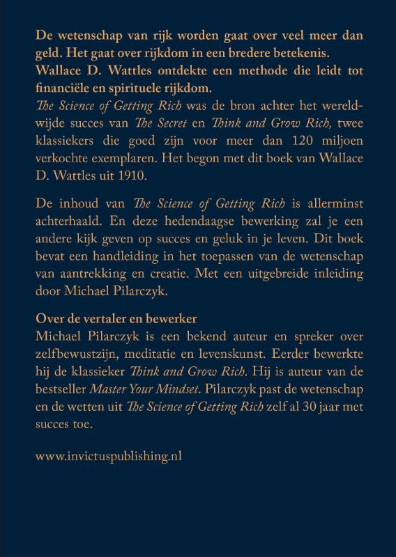 Achterkant van Science of Getting Rich
