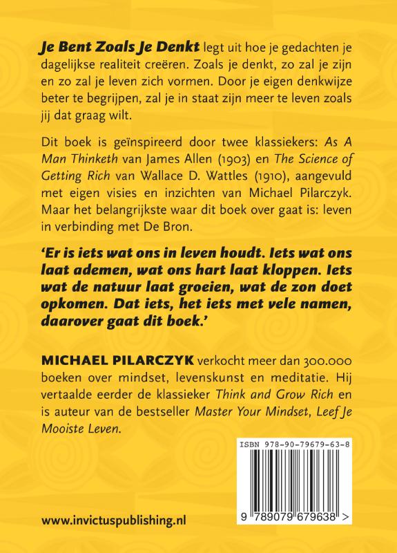 Achterkant van Je bent zoals je denkt
