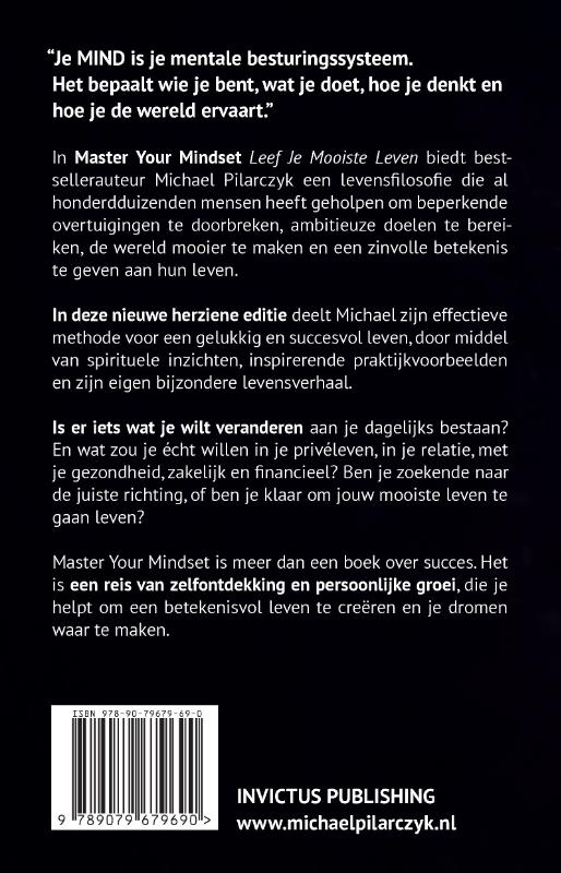 Achterkant van Master Your Mindset