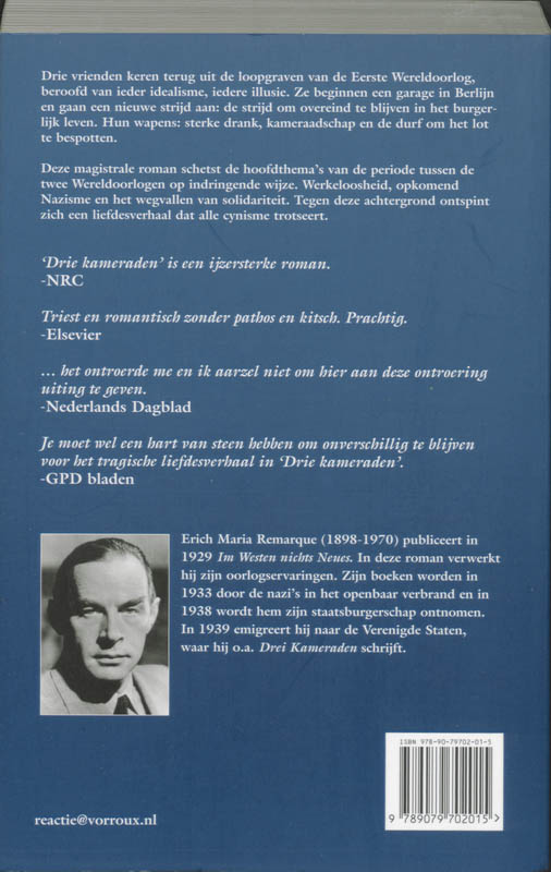 Achterkant van Drie kameraden