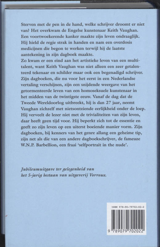 Achterkant van Dagboek 1939-1977