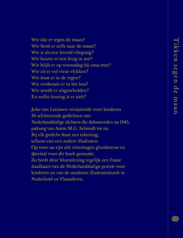 Achterkant van Tikken tegen de maan