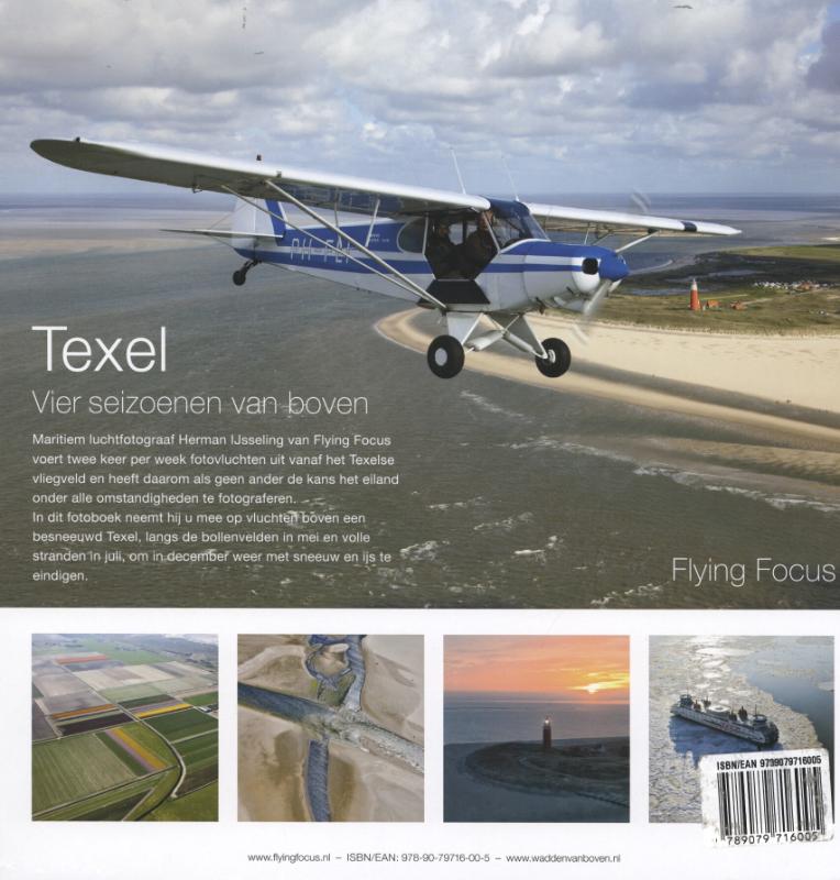 Achterkant van Texel vier seizoenen van boven
