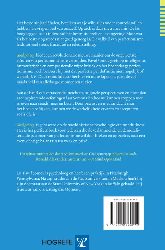 Achterkant van Goed genoeg