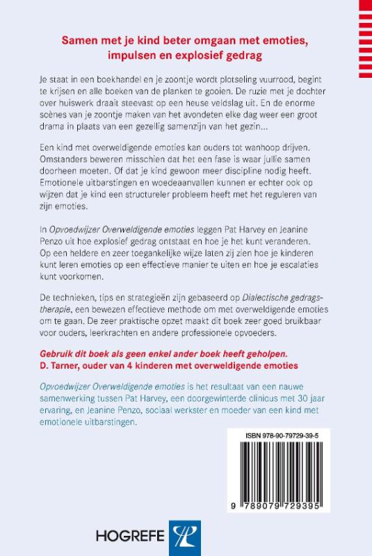 Achterkant van Opvoedwijzer Overweldigende emoties
