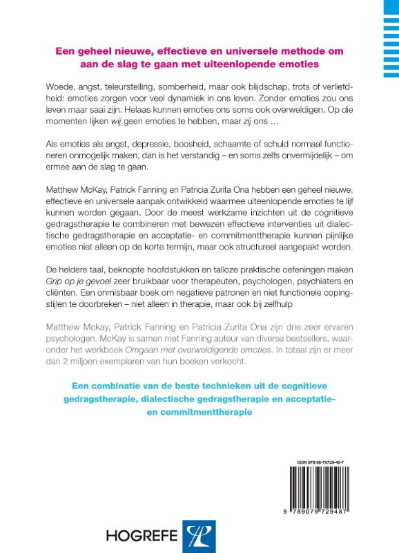 Achterkant van Grip op je gevoel