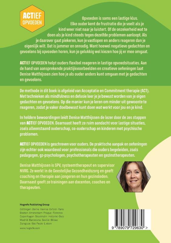 Achterkant van Actief opvoeden