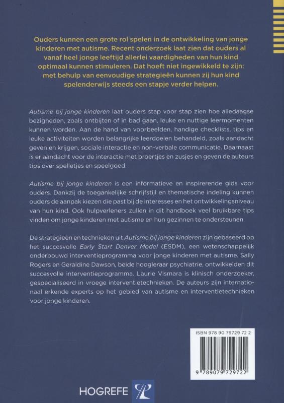 Achterkant van Autisme bij jonge kinderen