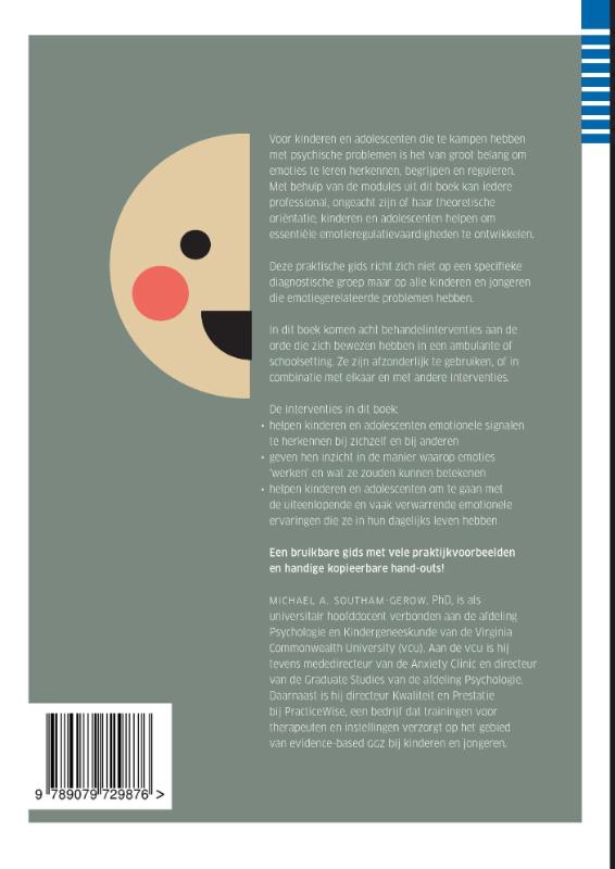 Achterkant van Emotieregulatie bij kinderen en adolescenten