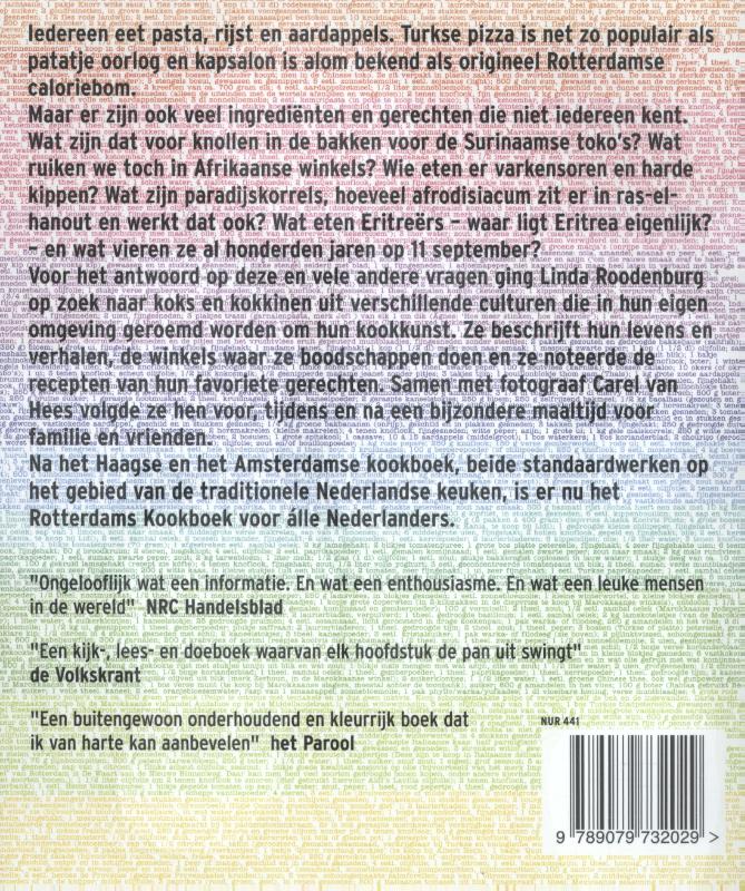 Achterkant van Rotterdams Kookboek