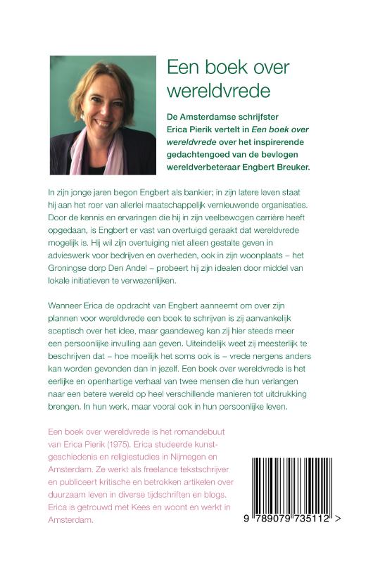 Achterkant van Een boek over wereldvrede