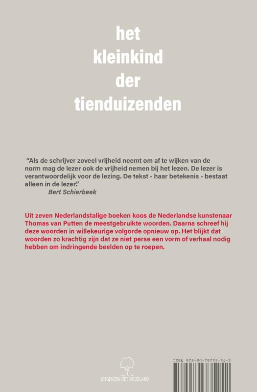 Achterkant van Het Kleinkind der Tienduizenden