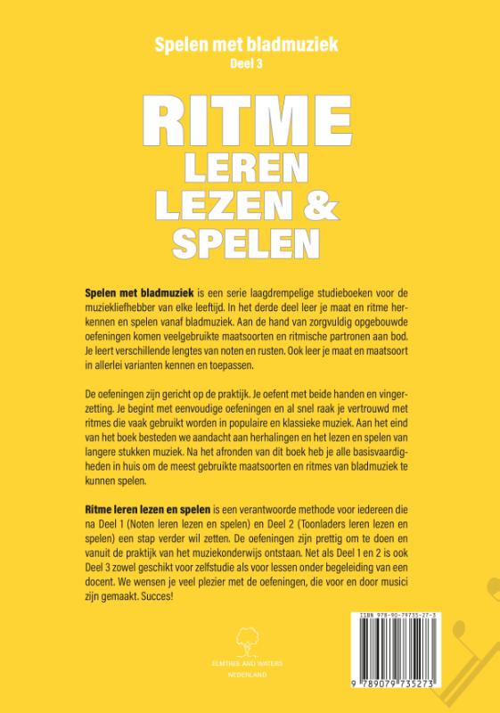 Achterkant van Ritme leren lezen en spelen