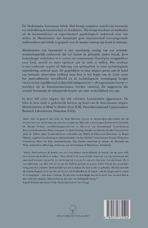 Achterkant van Manifestaties van bewustzijn