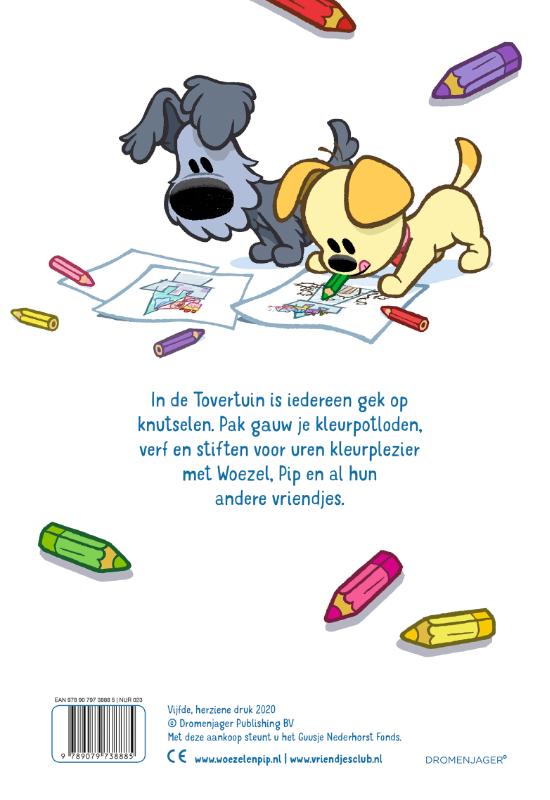 Achterkant van Kleurboek