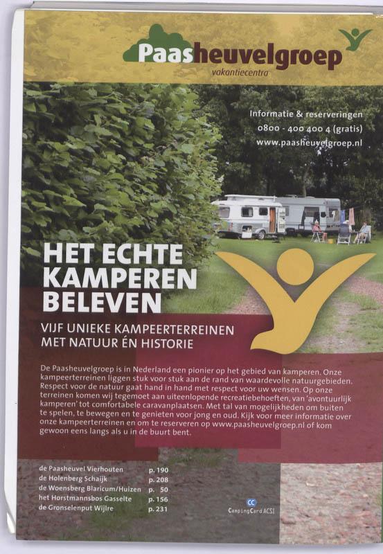 Achterkant van ACSI Campinggids Benelux 2010