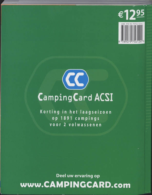Achterkant van CampingCard ACSI 2010
