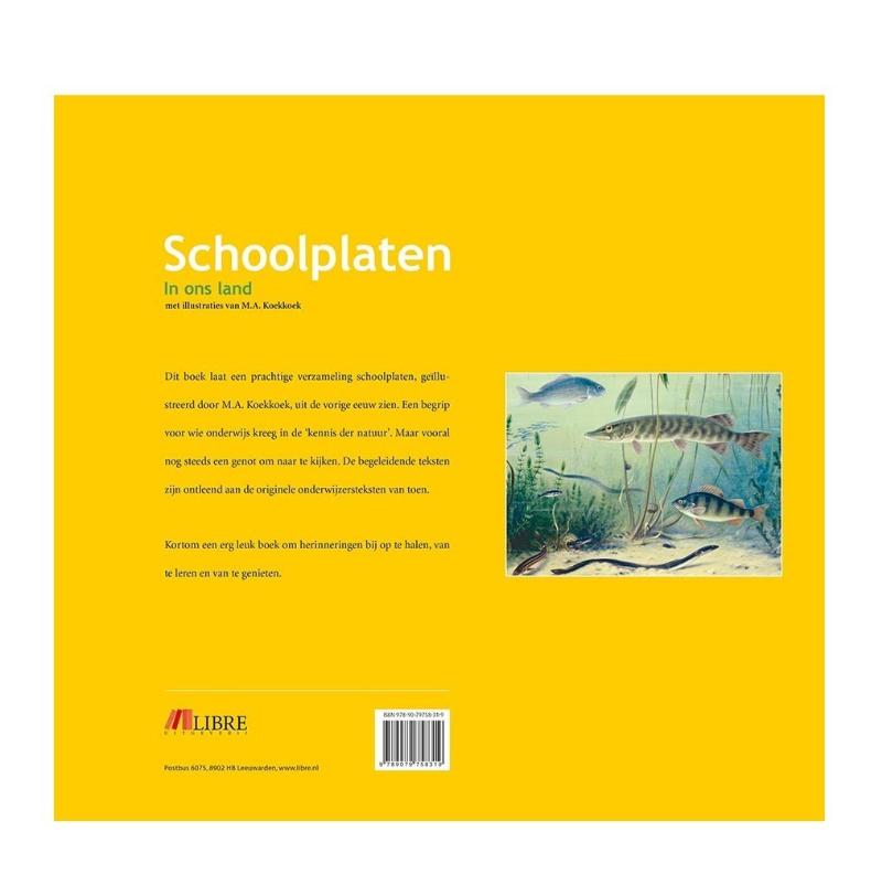 Achterkant van Schoolplaten In ons Land