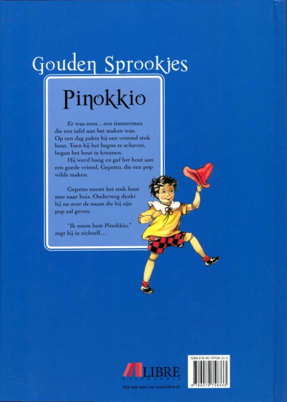 Achterkant van Pinokkio