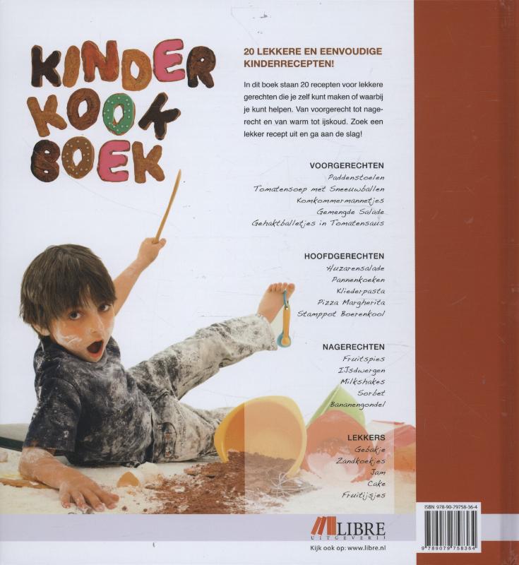 Achterkant van Kinderkookboek
