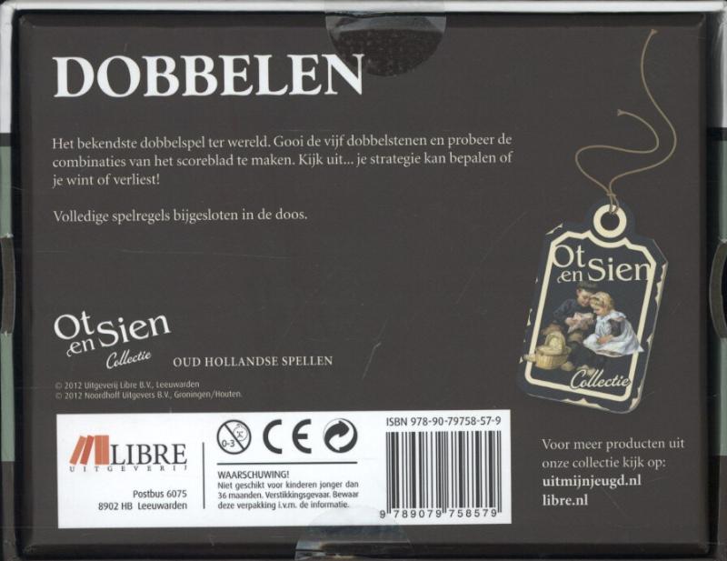 Achterkant van Dobbelen