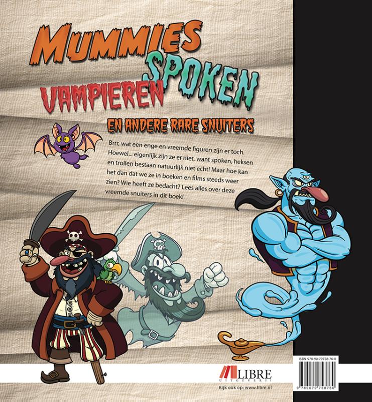 Achterkant van Mummies, vampieren, spoken en andere rare snuiters