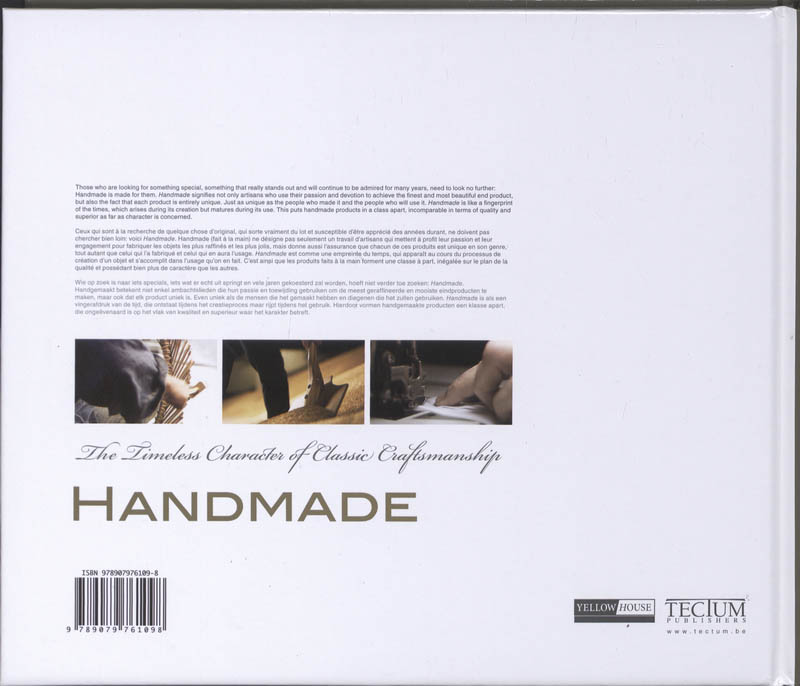 Achterkant van Hand Made
