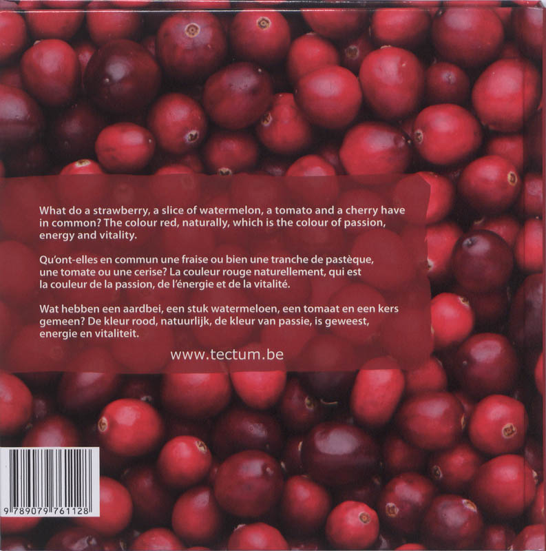 Achterkant van Food Color red