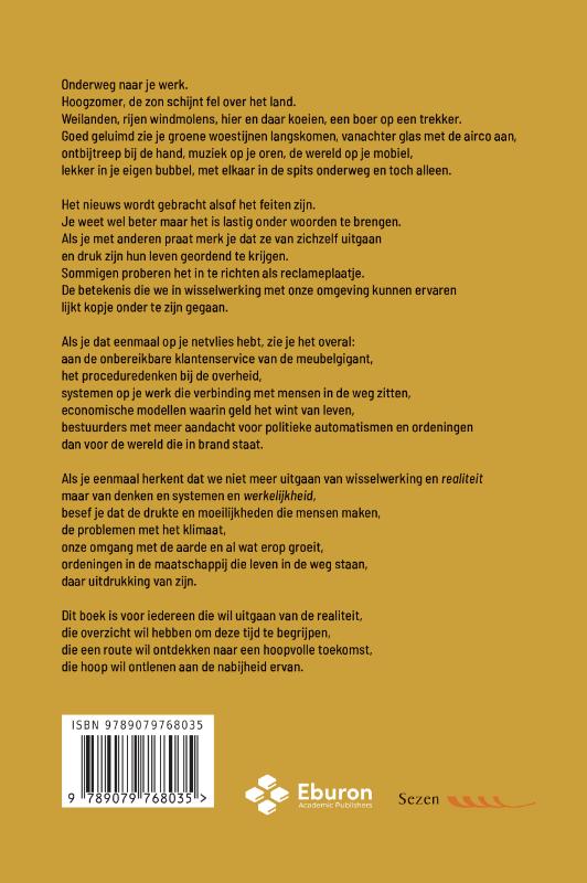 Achterkant van Realiteit en werkelijkheid