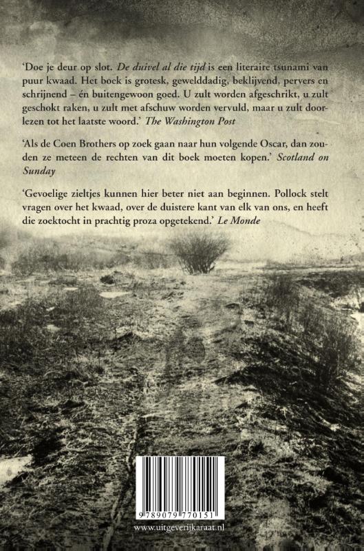 Achterkant van Al die tijd de duivel