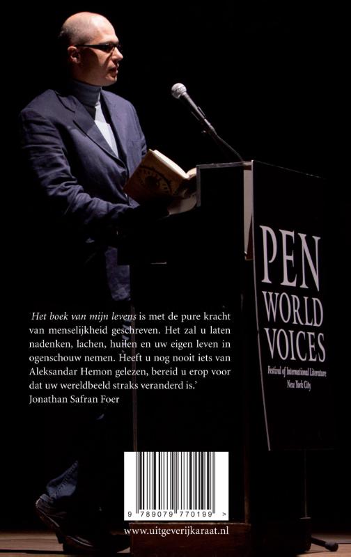 Achterkant van Het boek van mijn levens