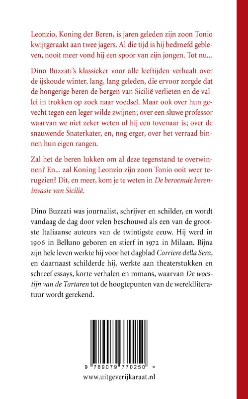 Achterkant van De beroemde bereninvasie van Sicilië