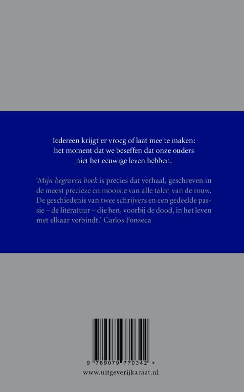 Achterkant van Mijn begraven boek