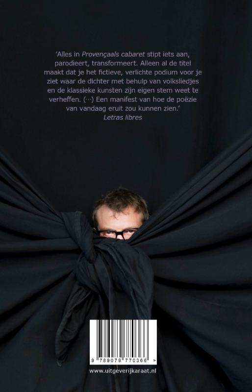 Achterkant van Provençaals cabaret
