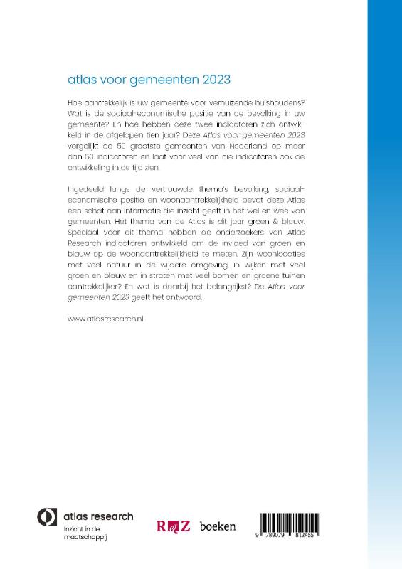 Achterkant van Atlas voor gemeenten 2023