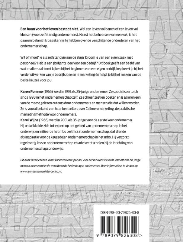 Achterkant van Is een eigen bedrijf iets voor jou? Editie 2021-2022