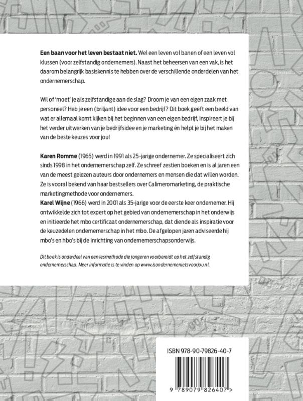 Achterkant van Is een eigen bedrijf iets voor jou?