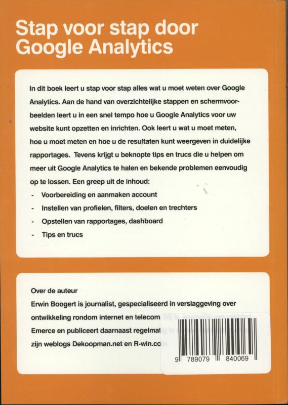 Achterkant van Scoren met Google analytics