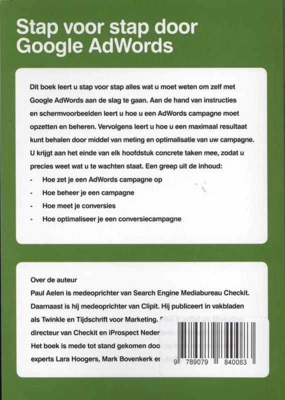 Achterkant van Scoren met Google AdWords