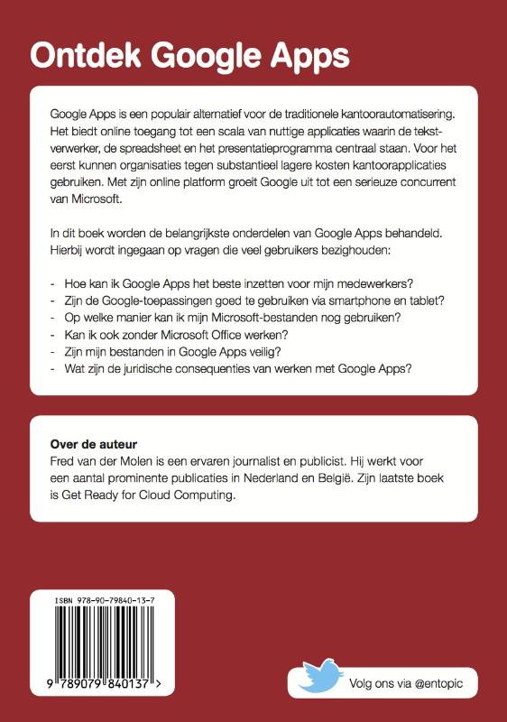 Achterkant van Scoren met Google Apps