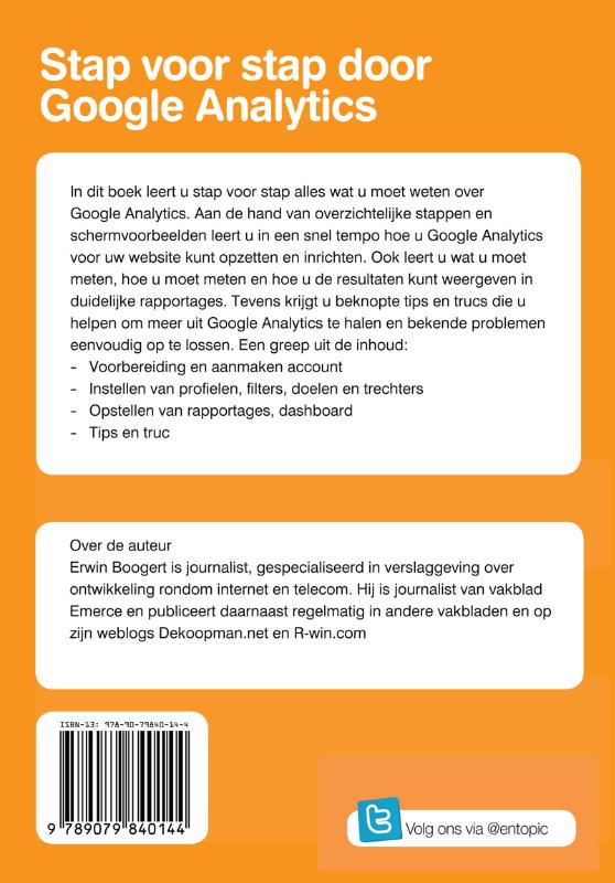 Achterkant van Scoren met Google analytics
